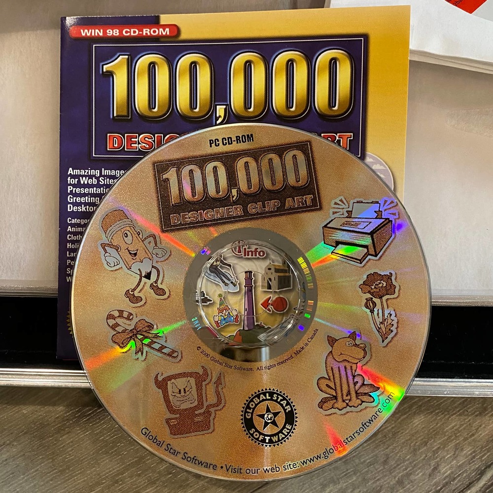 Clip Art CD Collection with Hardshell Storage Case
